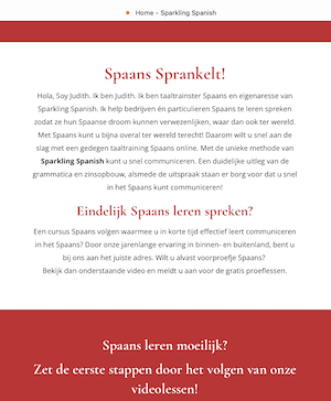 Website Sparkling Spanish